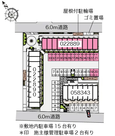 ★手数料０円★小牧市小牧原２丁目　月極駐車場（LP）